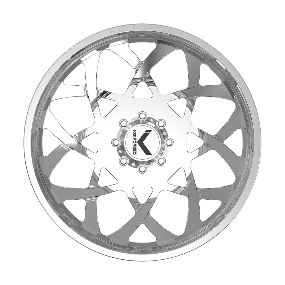 26x8.25 KG1 Forged KD008 Orbital DUALLY OUTER Polished Wheel 8x210 (145mm)