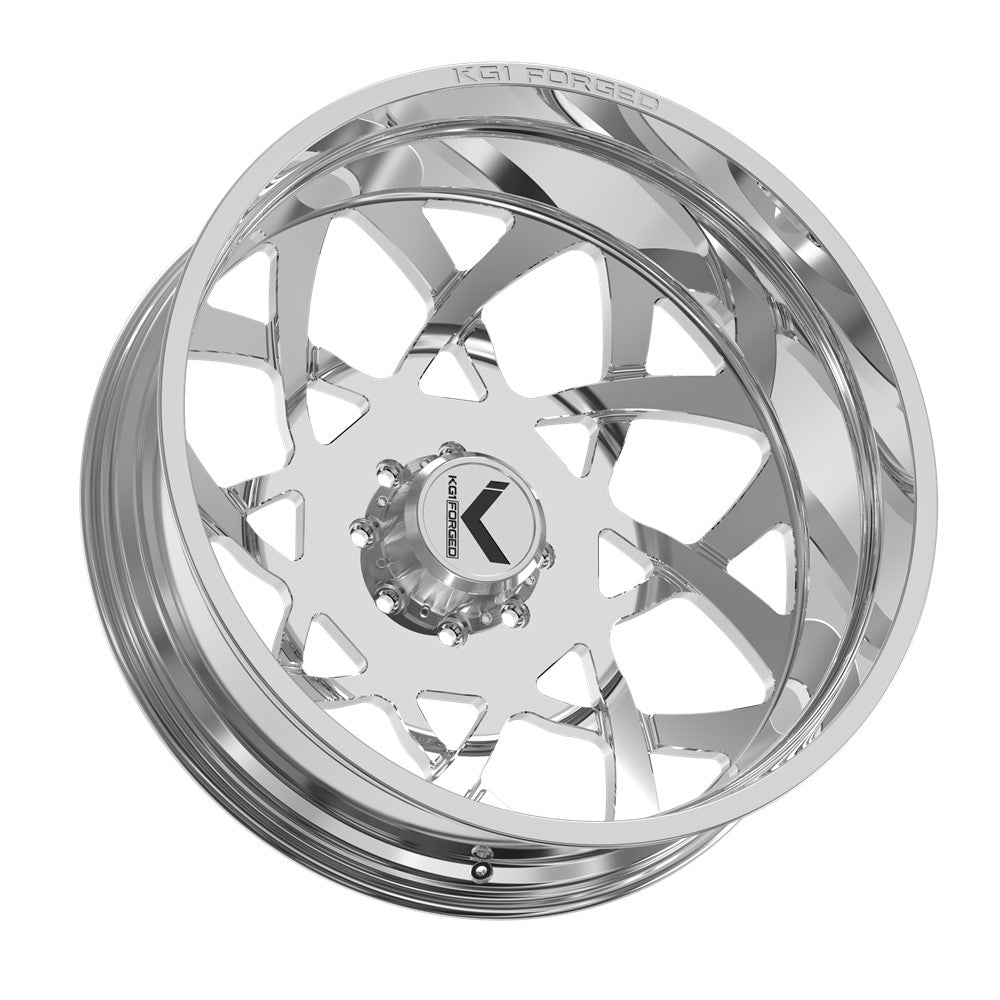 24x8.25 KG1 Forged KD008 Orbital DUALLY OUTER Polished Wheel 8x200 (145mm)