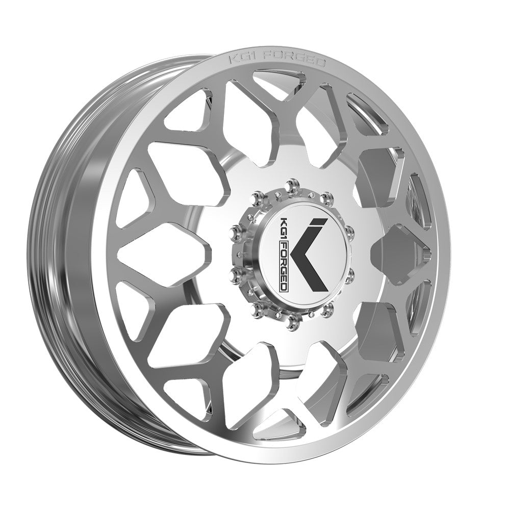 26x8.25 KG1 Forged KD016 Luxor Polished DUALLY FRONT Wheel 8x200 (145mm)