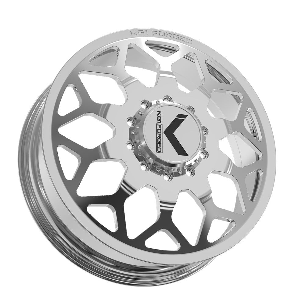 26x8.25 KG1 Forged KD016 Luxor Polished DUALLY FRONT Wheel 8x200 (145mm)