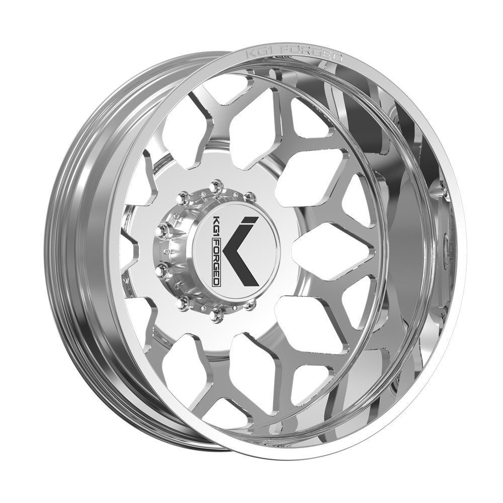 26x8.25 KG1 Forged KD016 Luxor DUALLY OUTER Polished Wheel 8x6.5 (145mm)
