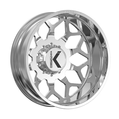 26x8.25 KG1 Forged KD016 Luxor DUALLY OUTER Polished Wheel 8x6.5 (145mm)