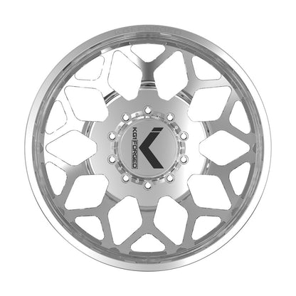 24x8.25 KG1 Forged KD016 Luxor DUALLY OUTER Polished Wheel 8x6.5 (145mm)