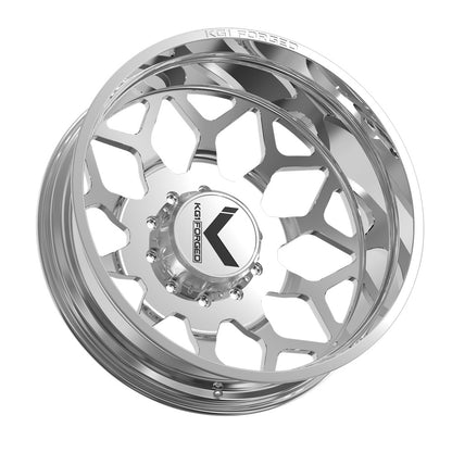 26x8.25 KG1 Forged KD016 Luxor DUALLY OUTER Polished Wheel 8x6.5 (145mm)