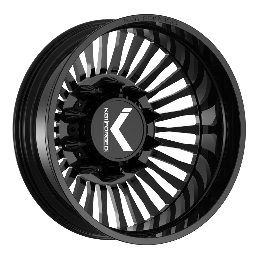 26x8.25 KG1 Forged KD051 Vegas-D Black DUALLY REAR Wheel 10x285 (145mm)