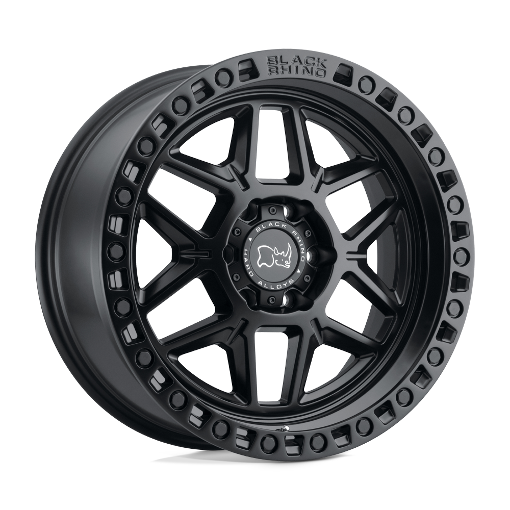20x9 Black Rhino KELSO MATTE BLACK Wheel 6x5.5 (12mm)
