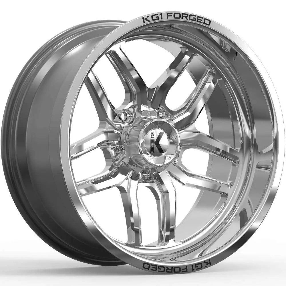 22x14 KG1 Forged KF002 Aristo Polished FORGED Wheel 5x5 (-76mm)