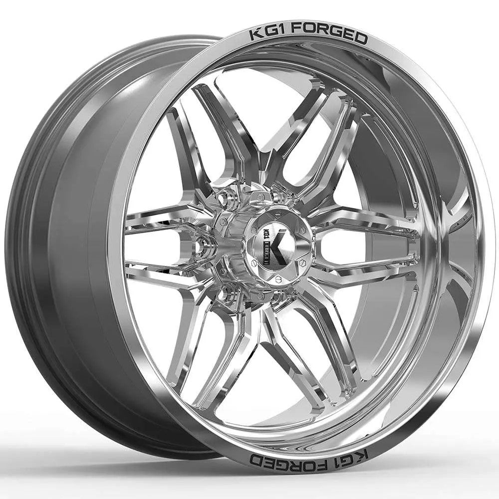 26x14 KG1 Forged KF002 Aristo Polished Milled FORGED Wheel 6x5.5 (-76mm)