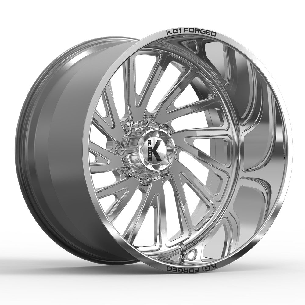26x16 KG1 KF004 Vile LEFT DIRECTIONAL Polished FORGED Wheel Blank (-101mm)