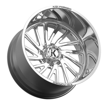 22x12 KG1 Forged KF004 Vile LEFT DIRECTIONAL Polished FORGED Wheel Blank (-44mm)