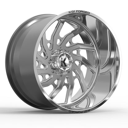 26x16 KG1 KF006 Bounty LEFT DIRECTIONAL Polished FORGED Wheel Blank (-101mm)