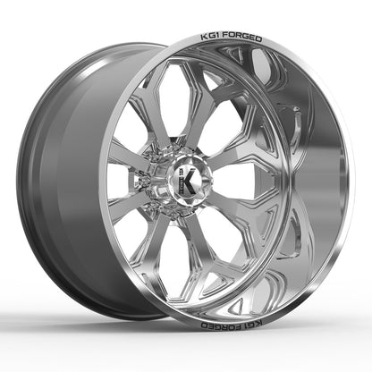 24x14 KG1 Forged KF008 Knox Polished FORGED Wheel Blank (-76mm)