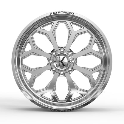 24x14 KG1 Forged KF008 Knox Polished FORGED Wheel Blank (-76mm)