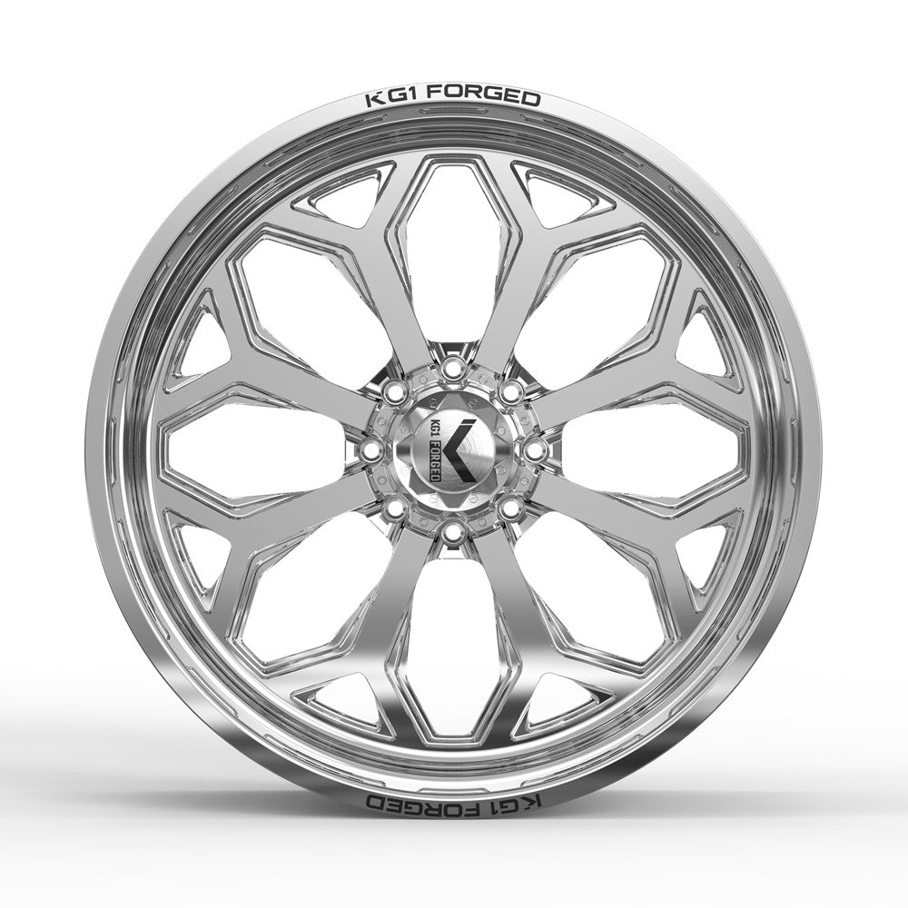 26x14 KG1 Forged KF008 Knox Polished FORGED Wheel 6x5.5 (-76mm)