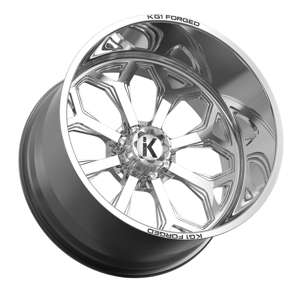 24x14 KG1 Forged KF008 Knox Polished FORGED Wheel Blank (-76mm)