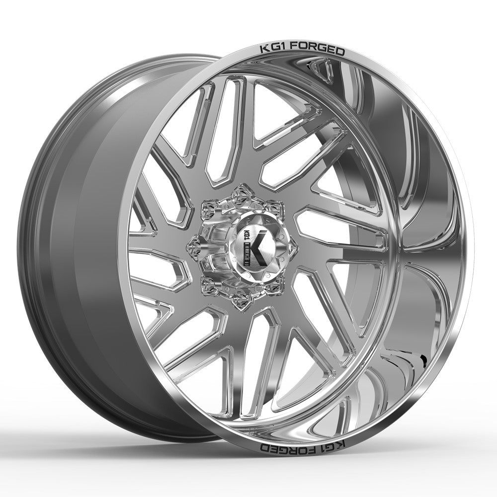 28x16 KG1 KF009 Yaz-N RIGHT DIRECTIONAL Polished FORGED Wheel Blank (-101mm)