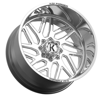 28x14 KG1 KF009 Yaz-N LEFT DIRECTIONAL Polished FORGED Wheel Blank (-76mm)