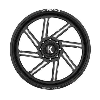 20x10 KG1 Forged KF011 Spool Gloss Black Milled FORGED Wheel 6x135 (-24mm)