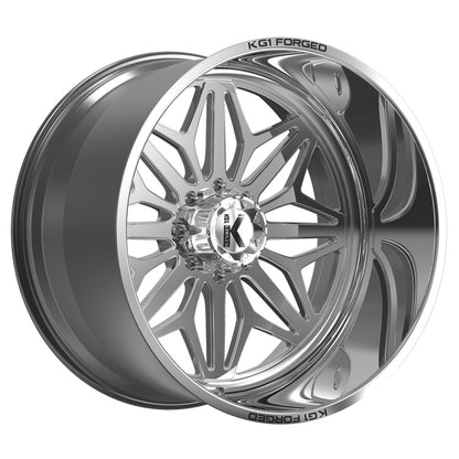 24x14 KG1 Forged KF014 Snow Polished FORGED Wheel Blank (-76mm)