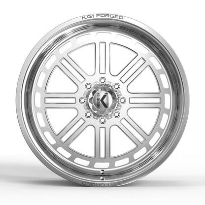 26x14 KG1 Forged KF018 Agent Polished Milled FORGED Wheel 8x180 (-76mm)