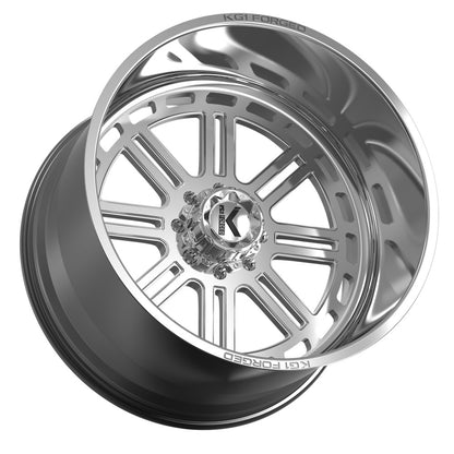 26x14 KG1 Forged KF018 Agent Polished Milled FORGED Wheel 8x180 (-76mm)