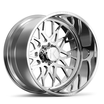 26x14 KG1 Forged KF019 Torture Polished Milled FORGED Wheel 8x6.5 (-76mm)