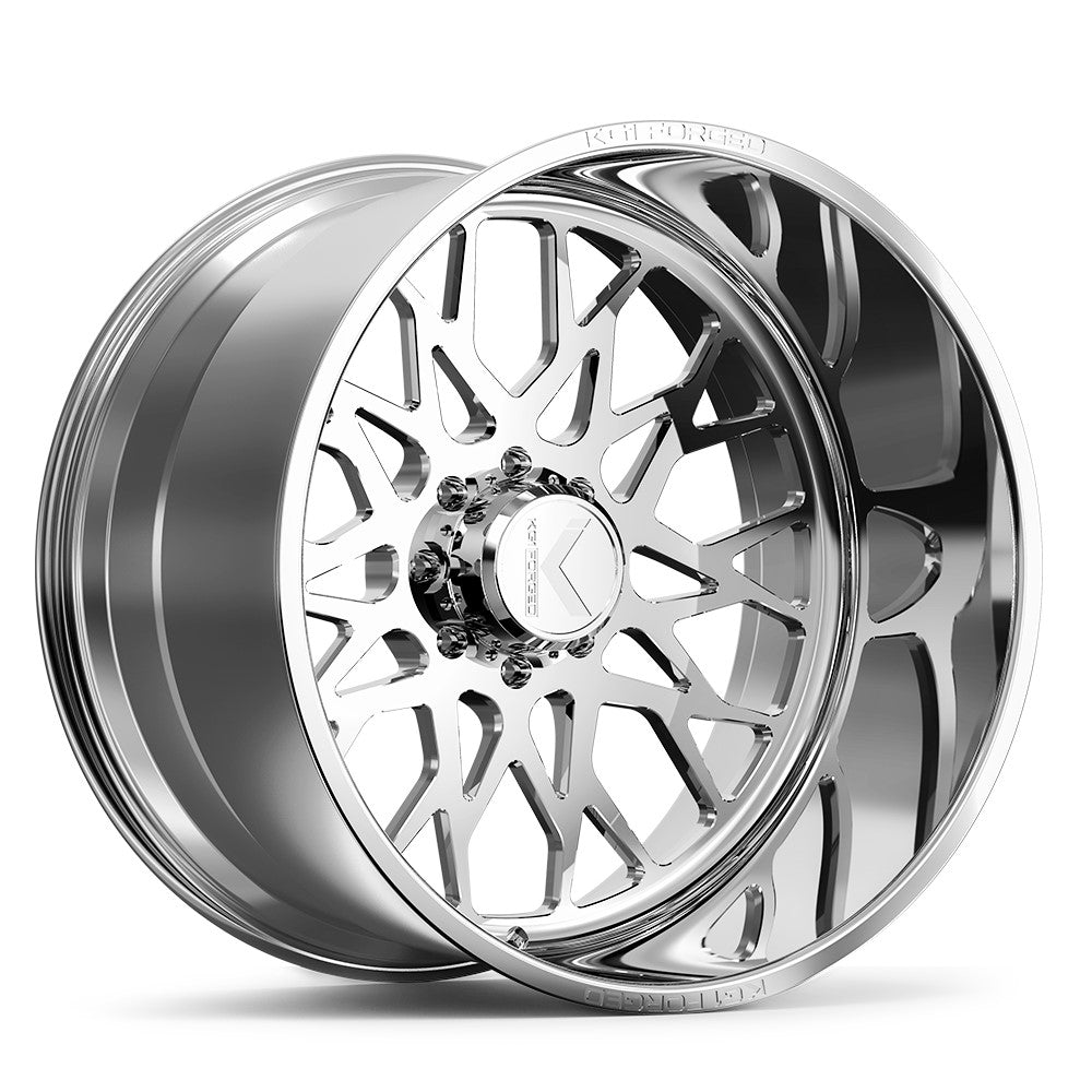 24x14 KG1 Forged KF019 Torture Polished Milled FORGED Wheel Blank (-76mm)