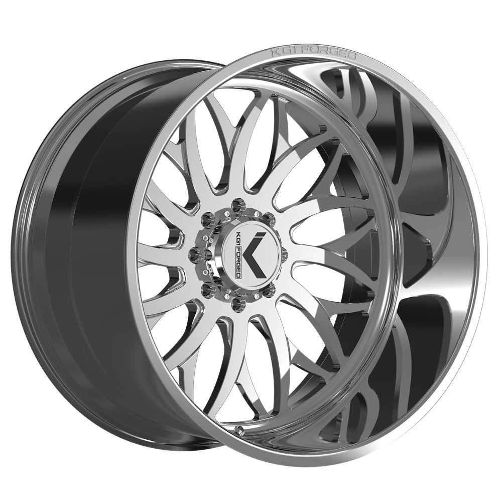 26x16 KG1 Forged KF022 Galactic Polished Milled FORGED Wheel Blank (-101mm)