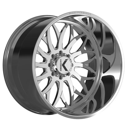 26x16 KG1 Forged KF022 Galactic Polished Milled FORGED Wheel Blank (-101mm)