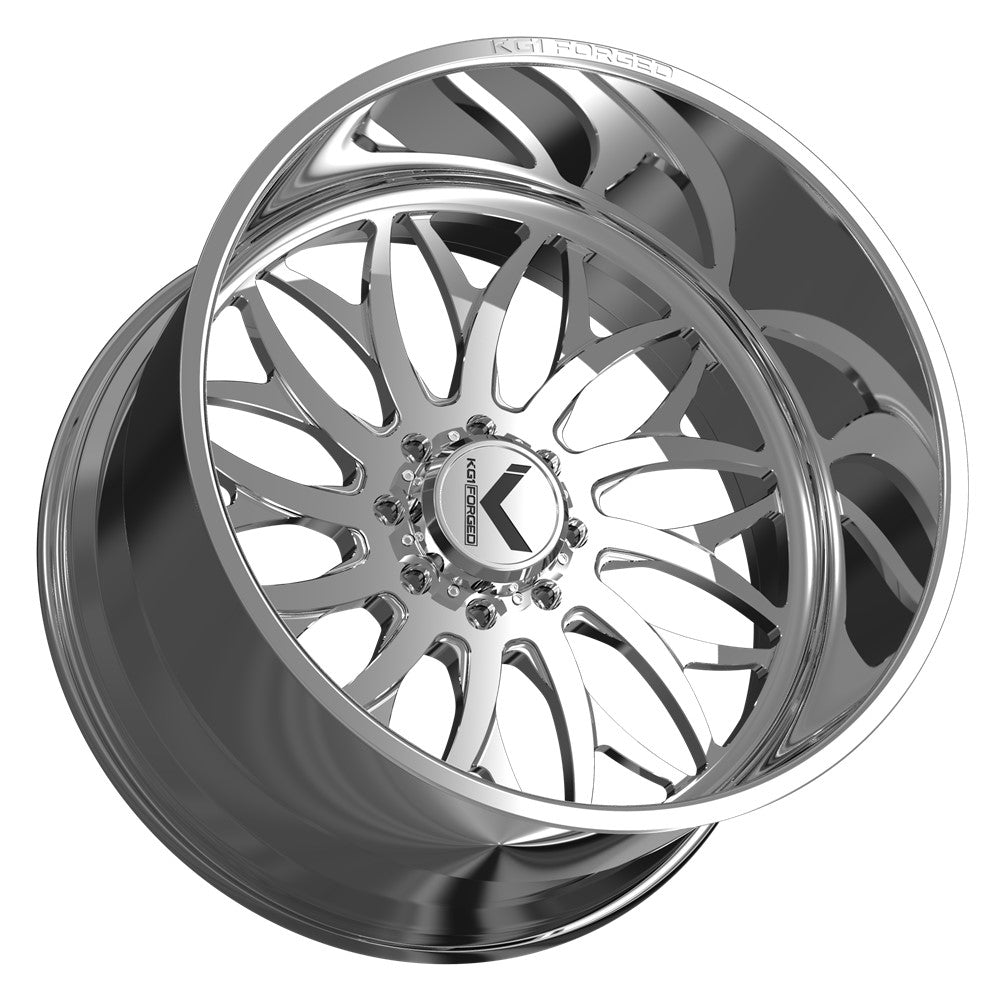26x16 KG1 Forged KF022 Galactic Polished Milled FORGED Wheel 8x170 (-101mm)