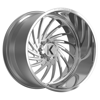 24x14 KG1 KF023 Bender RIGHT DIRECTIONAL Polished FORGED Wheel Blank (-76mm)