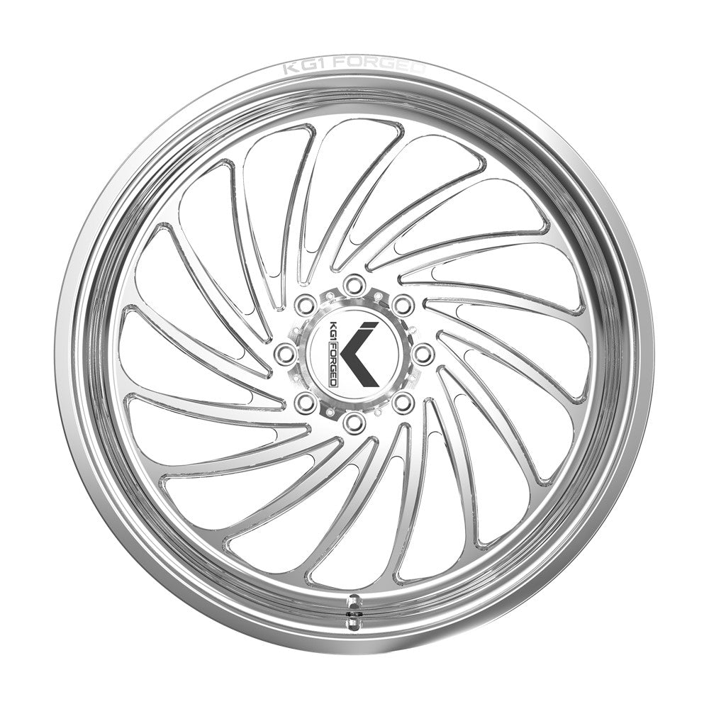 22x10 KG1 KF023 Bender LEFT DIRECTIONAL Polished FORGED Wheel Blank (-24mm)