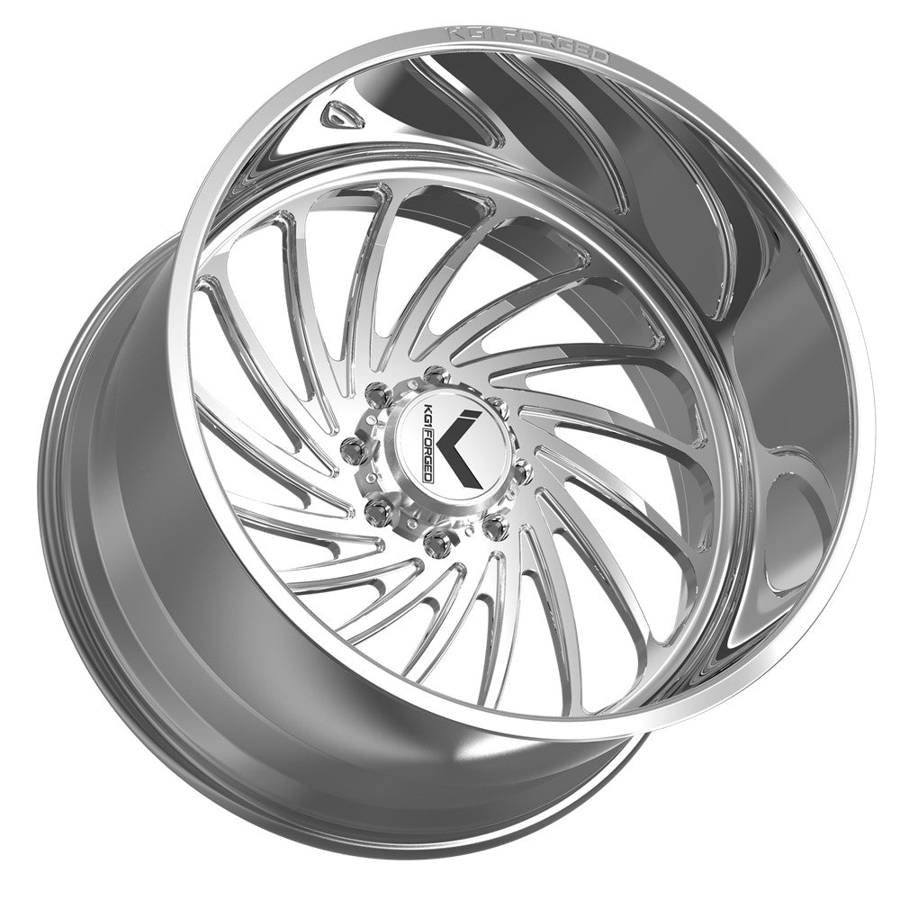 22x16 KG1 KF023 Bender RIGHT DIRECTIONAL Polished FORGED Wheel Blank (-101mm)