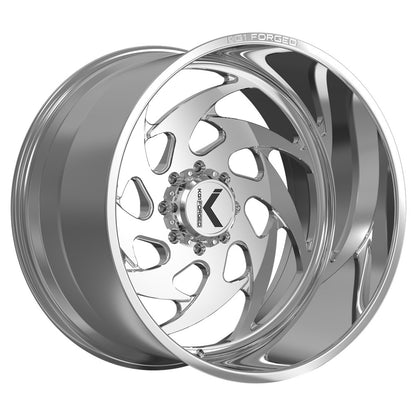 22x12 KG1 KF024 Bayonet LEFT DIRECTIONAL Polished FORGED Wheel Blank (-44mm)