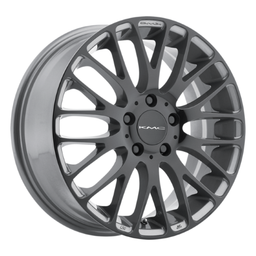18x8 KMC KM693 Gloss White with Gloss Black Face Wheel 5x4.5 (40mm)