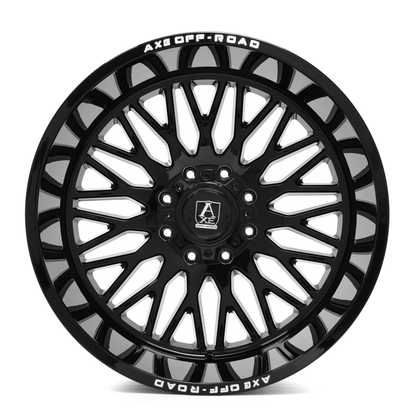 24x14 Axe Wheels Kratos Gloss Black Wheel 8x180 (-76mm)