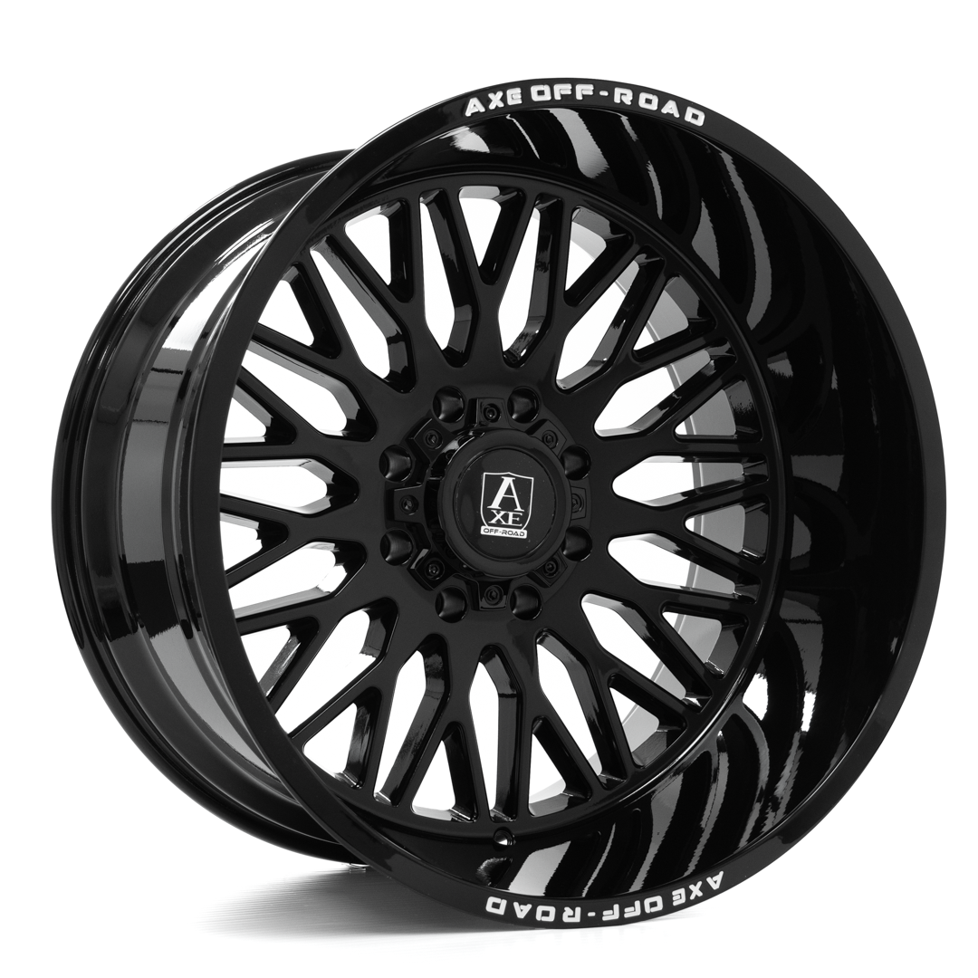 24x14 Axe Wheels Kratos Gloss Black Wheel 8x170 (-76mm)
