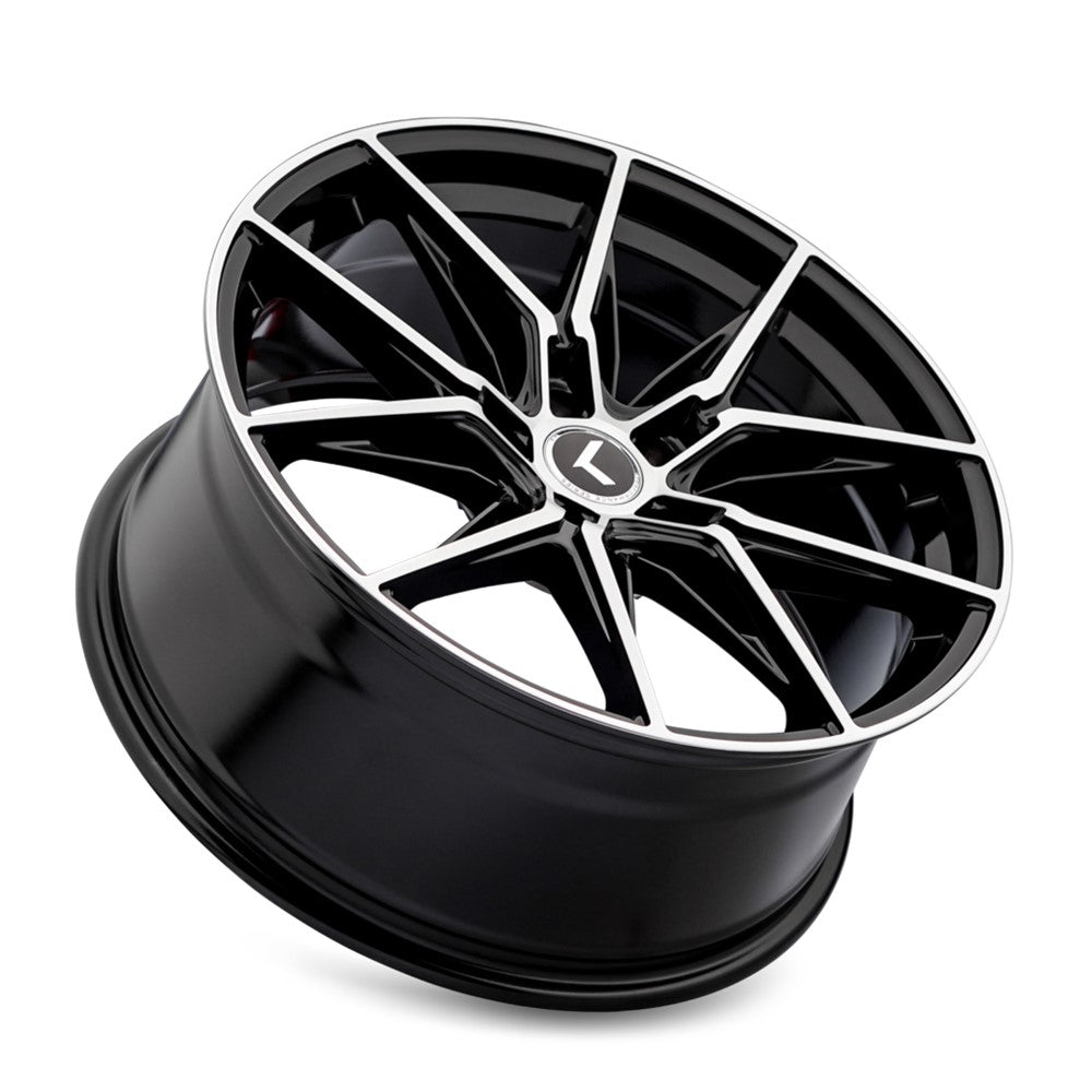 20x9 Kraze KR196 Evolve Black W/Machined Face Wheel 5x112 (35mm)