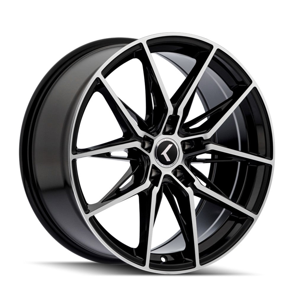 20x9 Kraze KR196 Evolve Black W/Machined Face Wheel 5x112 (35mm)