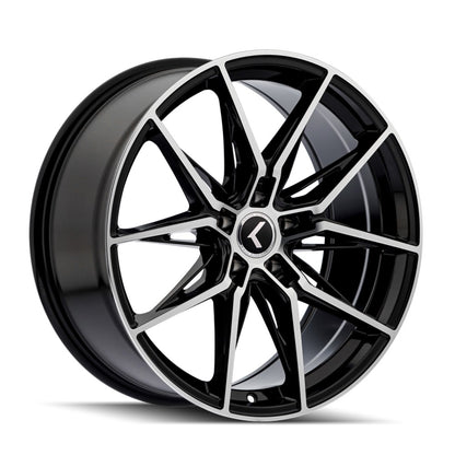 20x9 Kraze KR196 Evolve Black W/Machined Face Wheel 5x112 (35mm)