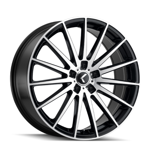 18x8 Kraze Stunna Black/Machined Wheel 5x120 (40mm)