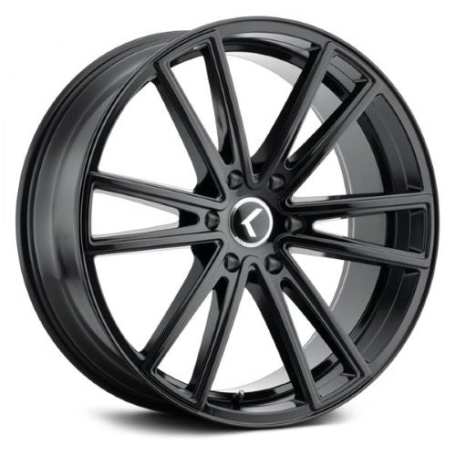 18x8 Kraze Lusso Gloss Black Wheel 5x108 (40mm)