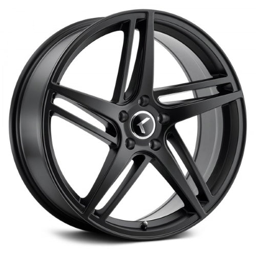18x8 Kraze Milano Satin Black Wheel 5x108 (40mm)