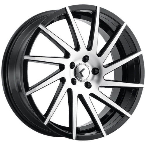 18x8 Kraze SPINNER Black/Milled Wheel 5x120 (40mm)