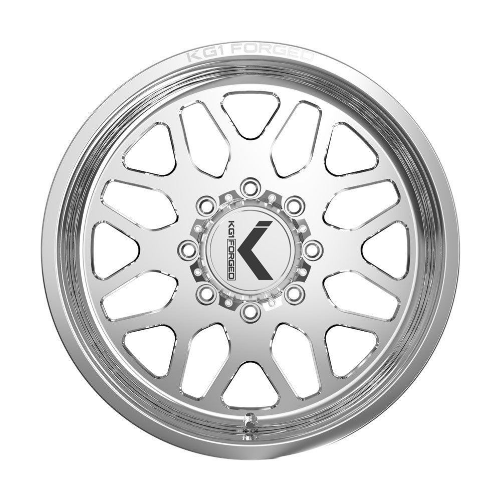 22x10 KG1 Forged KT001 Veteran Polished Milled FORGED Wheel 5x5 (-24mm)