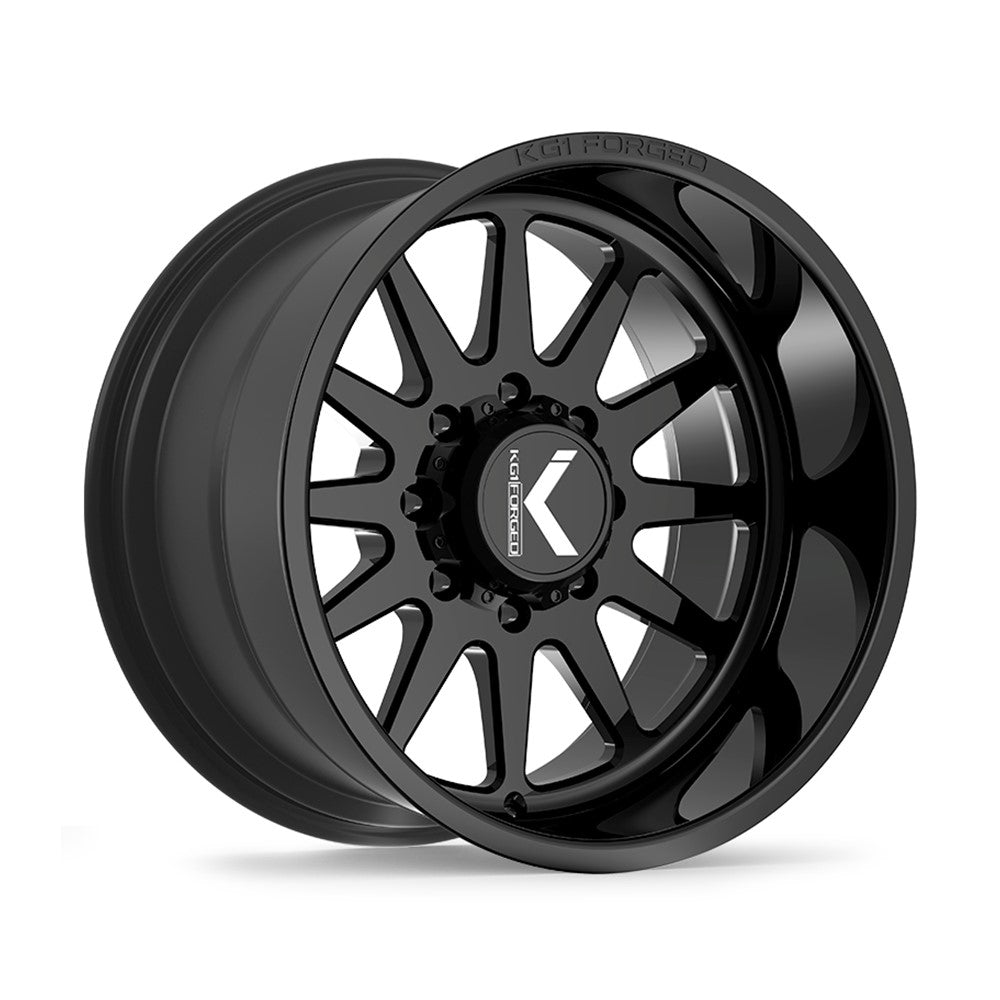 22x12 KG1 Forged KT005 Clockwork Gloss Black FORGED Wheel 8x6.5 (-44mm)