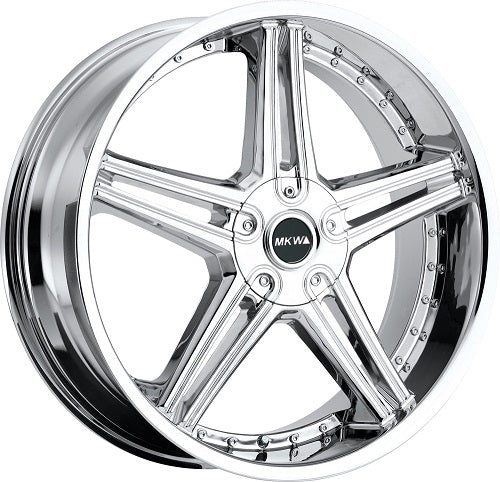 20x10 MKW M104 Chrome Wheel 5x4.5/5x120 (20mm)