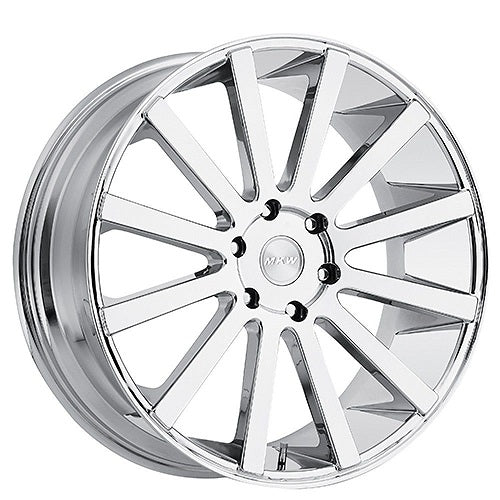22x9 MKW M118 Chrome Wheel 5x4.5 (35mm)