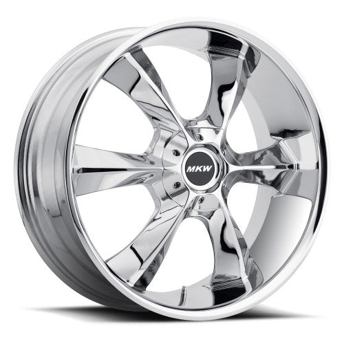 22x9 MKW M119 Chrome Wheel 6x5.5 (30mm)