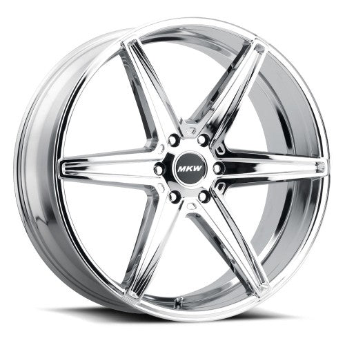 24x9.5 MKW M125 Chrome Wheel 6x135 (30mm)